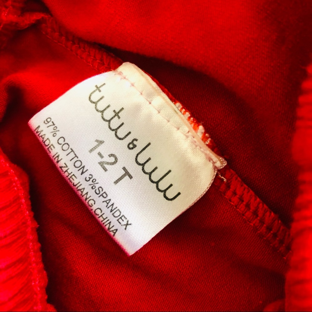 Tutu & Lulu Red Ruffle Pants - Picture 5 of 5